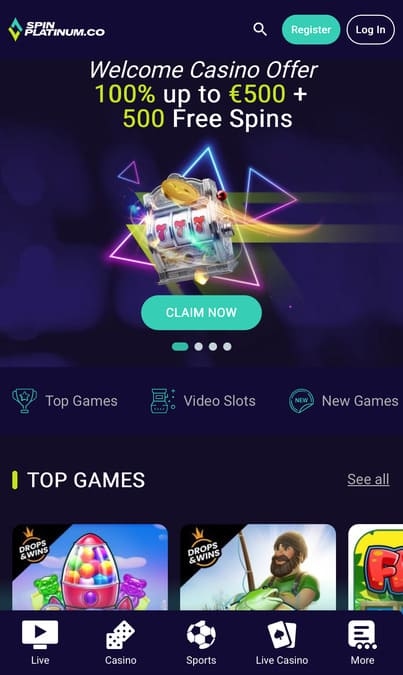 Spin Platinum casino application
