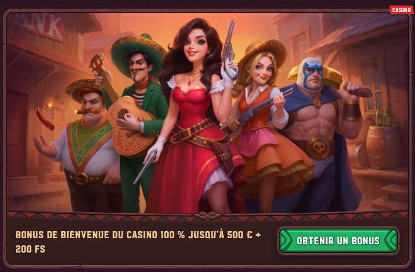 Bonus bienvenue 5Gringos Casino