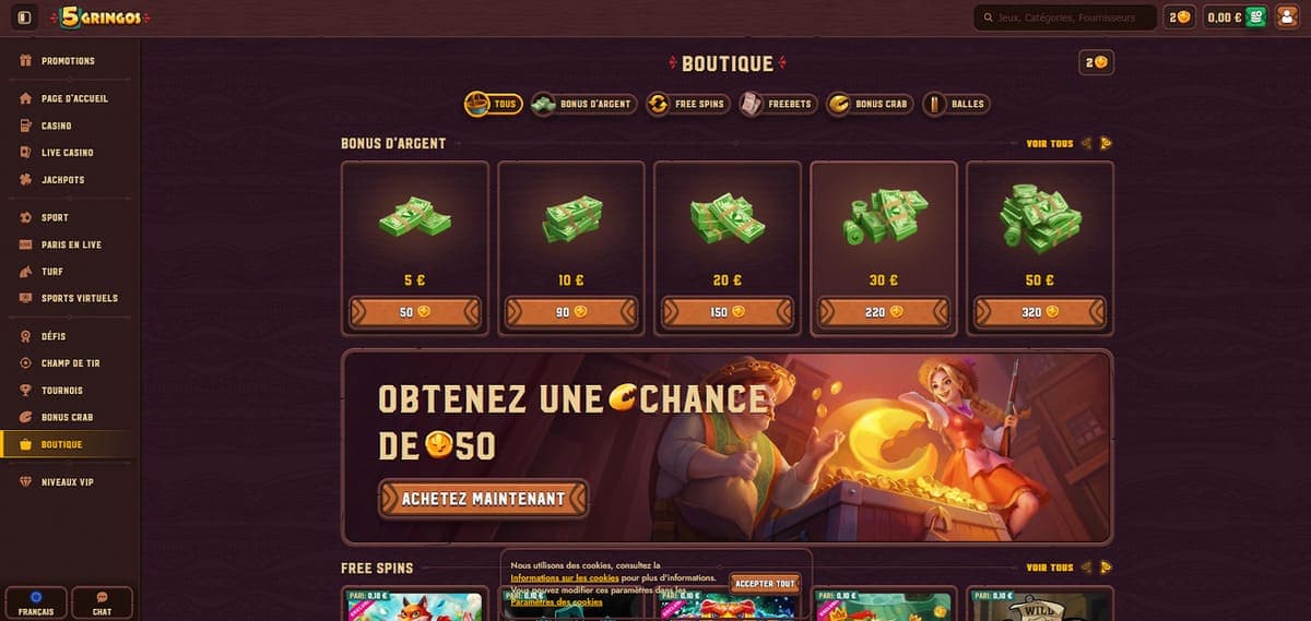 Boutique 5Gringos Casino