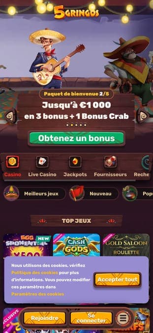 5gringos Casino application