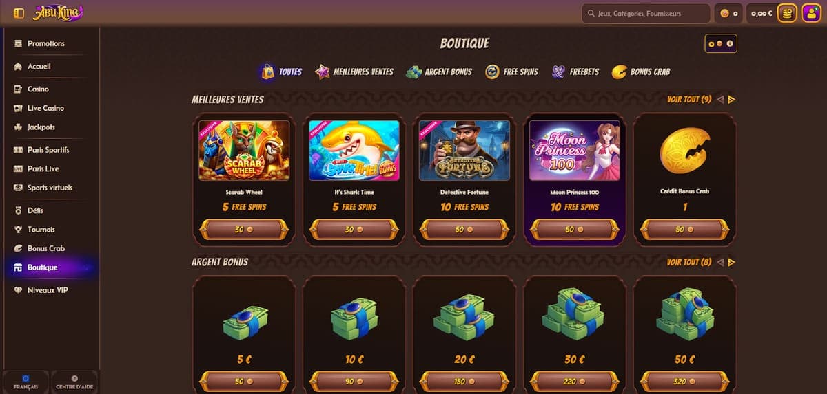 Boutique AbuKing Casino