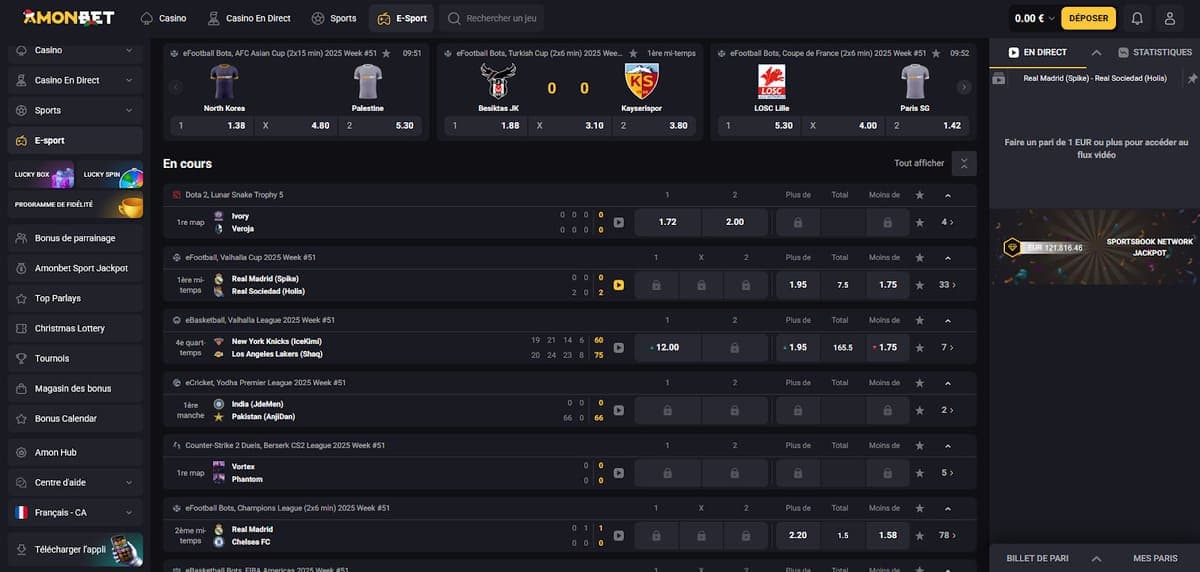 eSport Amonbet Casino