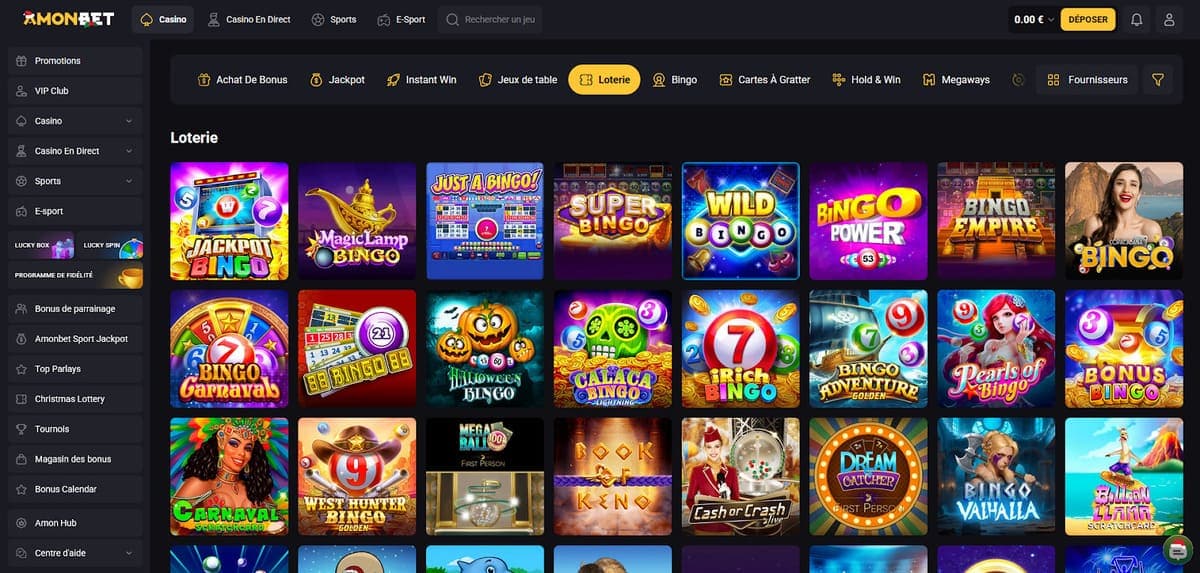 Loterie Amonbet Casino
