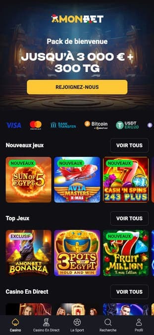 Amonbet Casino Application