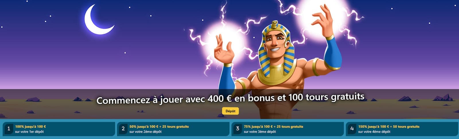 Bonus de bienvenue Amoncasino