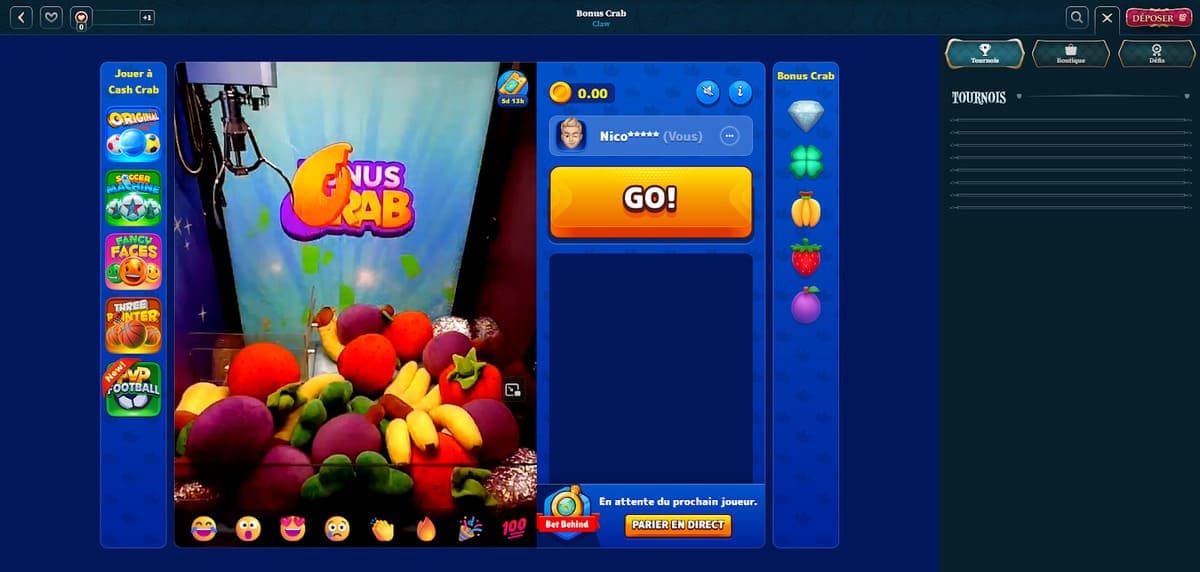 Bonus crab BetAlice Casino