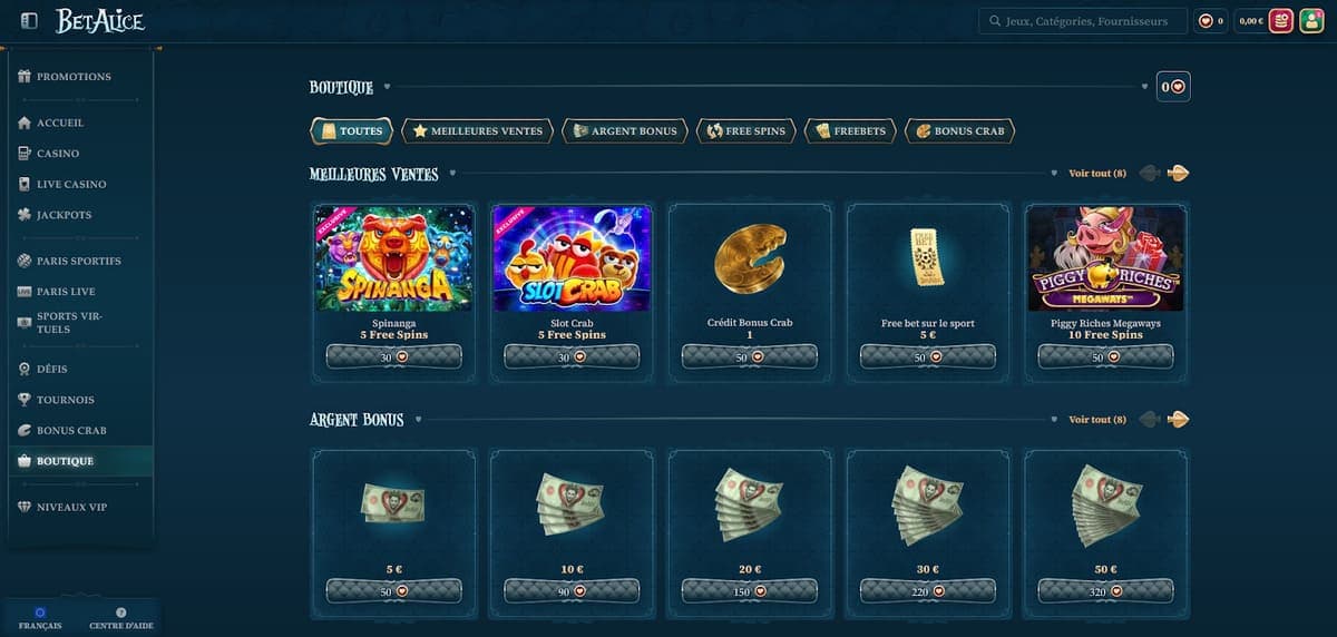 Boutique BetAlice Casino