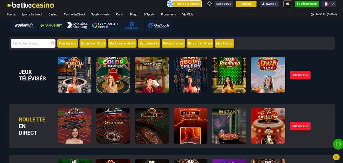 Casino live BetLive Casino