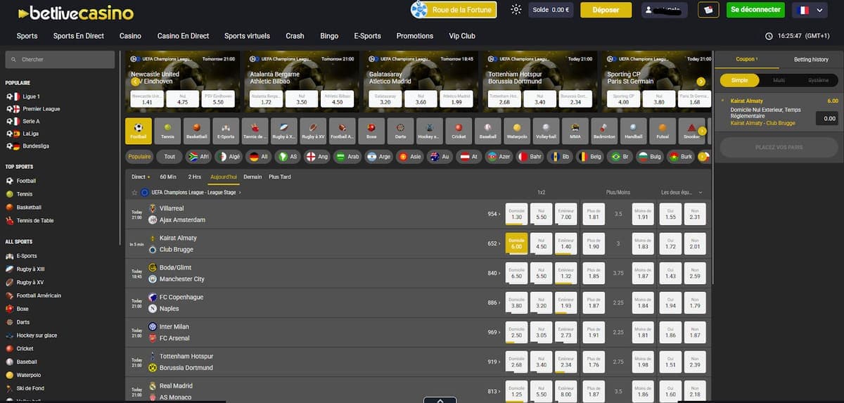 Sport BetLive Casino