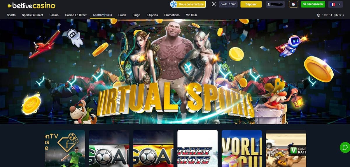 Sports virtuels BetLive Casino