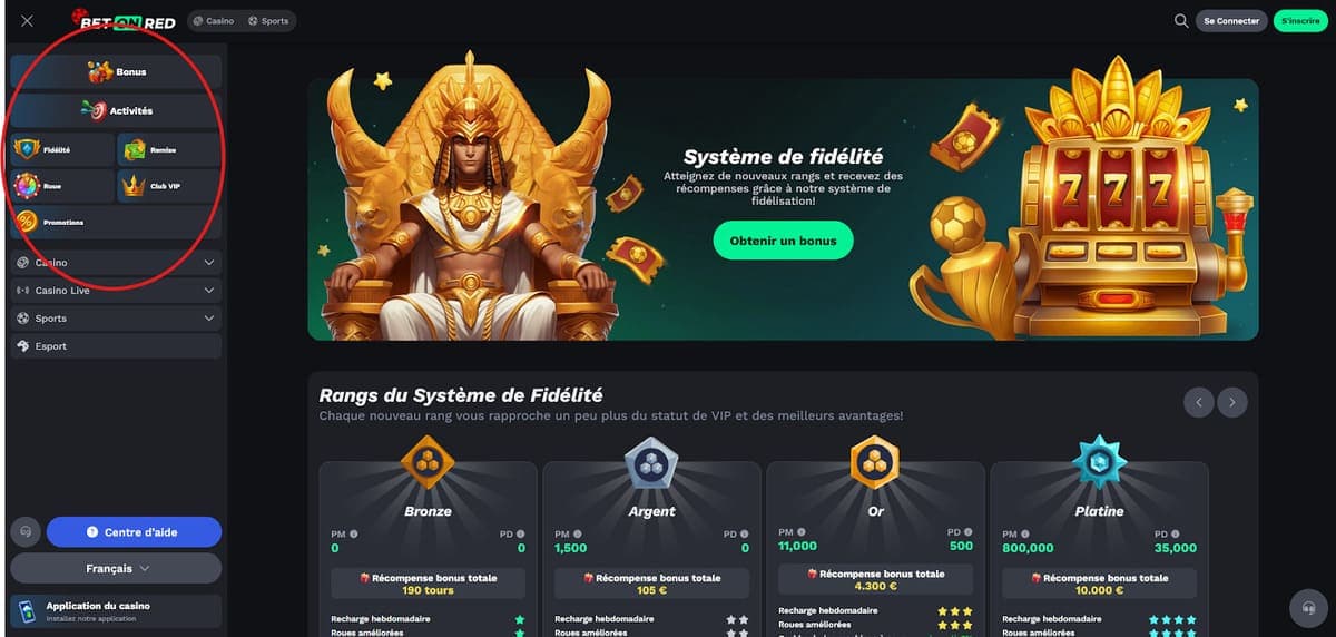 VIP Bet On Red Casino