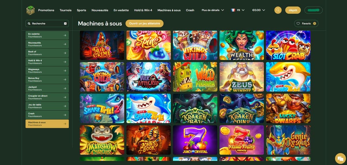 Machines à sous CashBox Casino