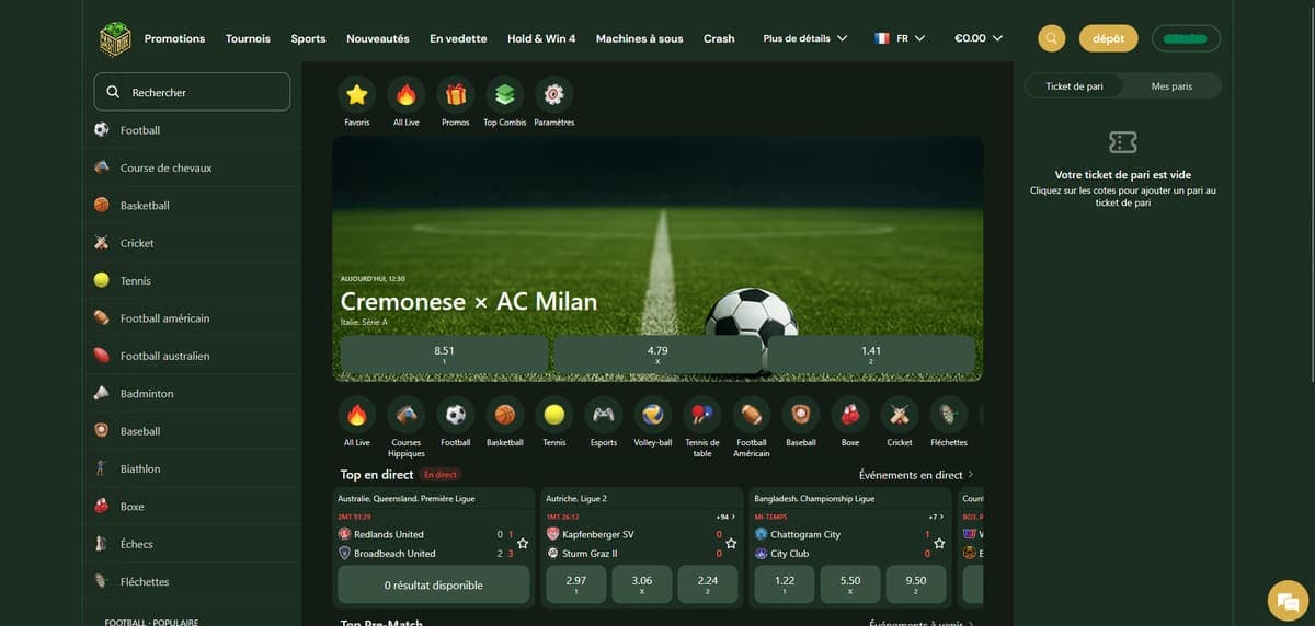 Sports CashBox Casino