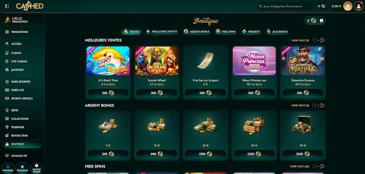 Boutique Cashed Casino