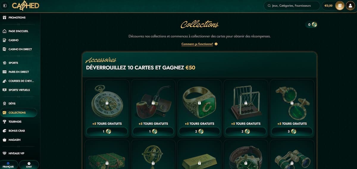 Collections Cashed