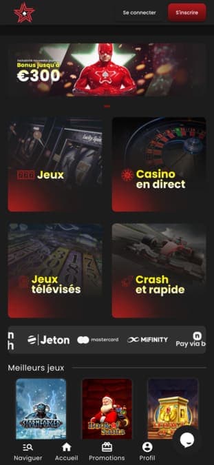 Casino Stars application