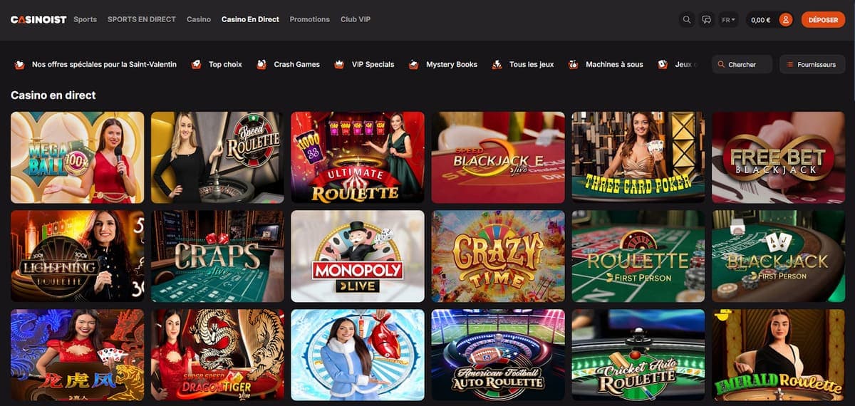 Live Casinoist Casino
