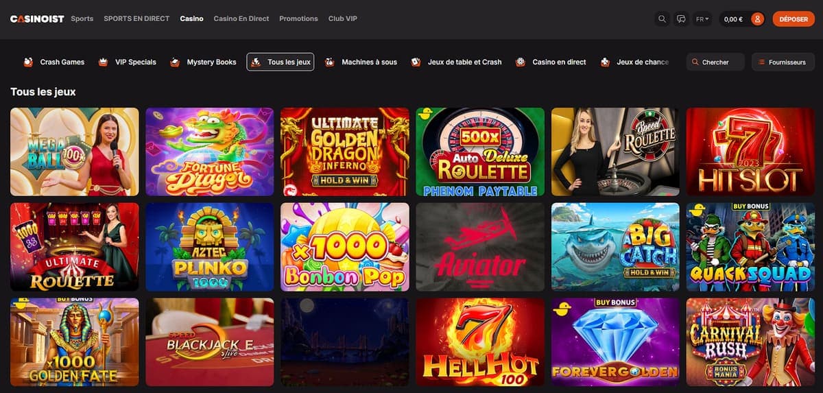 Machines à sous Casinoist Casino