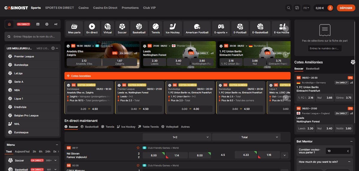 Paris sportifs Casinoist Casino