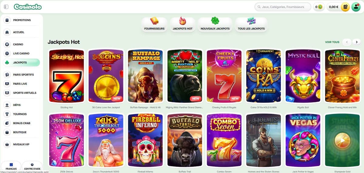 Jackpots Casinolo