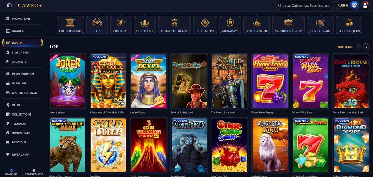 Slots Cazeus