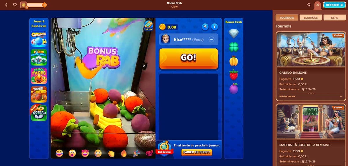 Bonus crab Cleobetra Casino