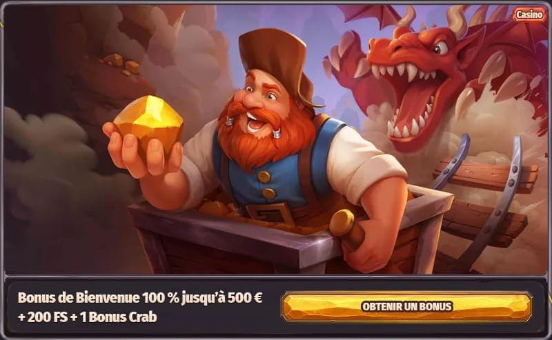 Bonus bienvenue Dragonia Casino