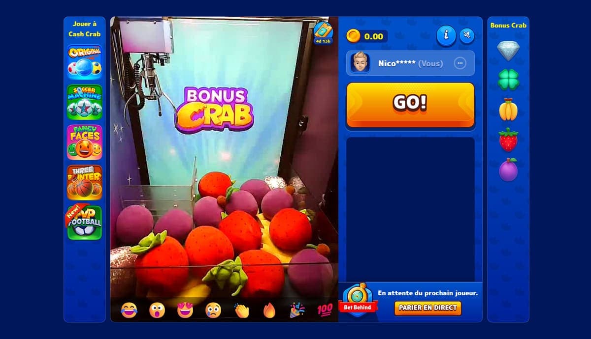 Bonus crab Dragonia Casino