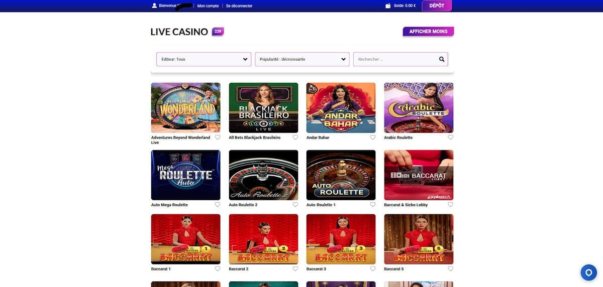 Casino live Europe Fortune Casino