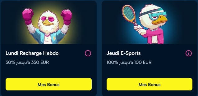 Autres promos sport Fanobet Casino