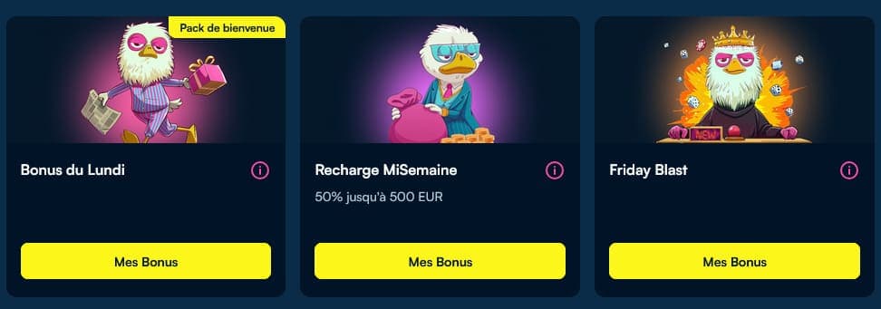 Bonus réguliers Fanobet Casino
