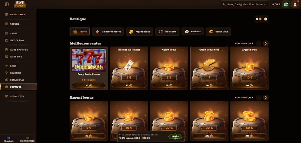 Boutique Fat Pirate Casino