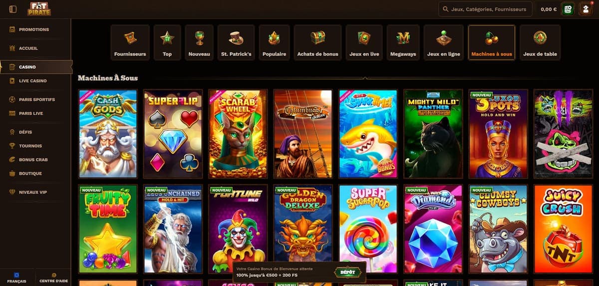 Machines à sous Fat Pirate Casino