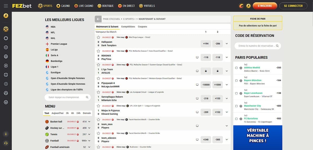 E-sport Fezbet Casino