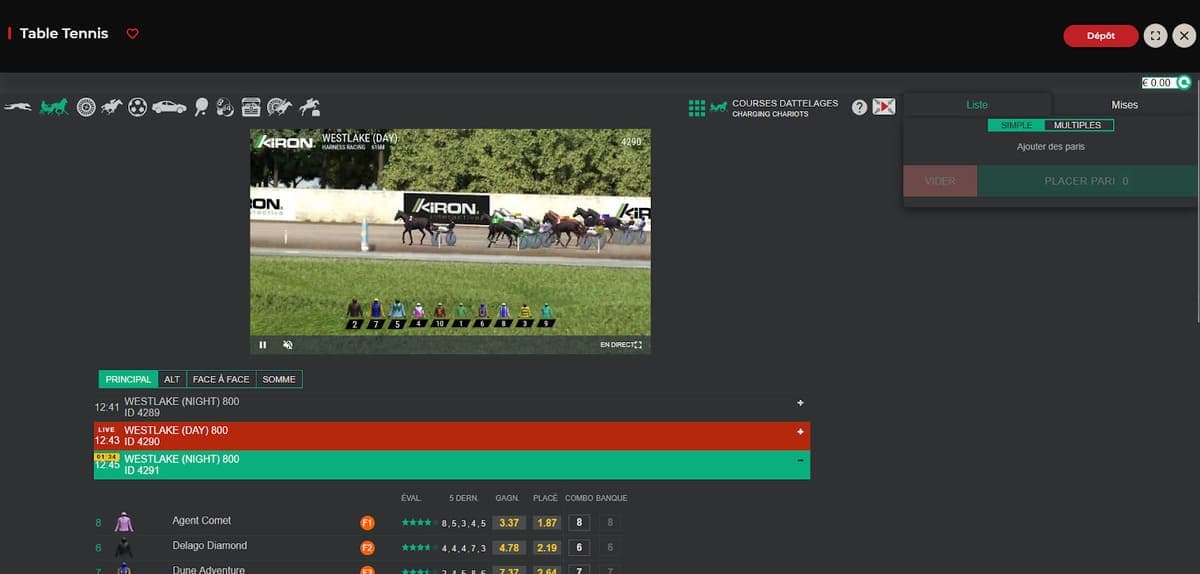 Rencontres virtuelles en direct God of Casino