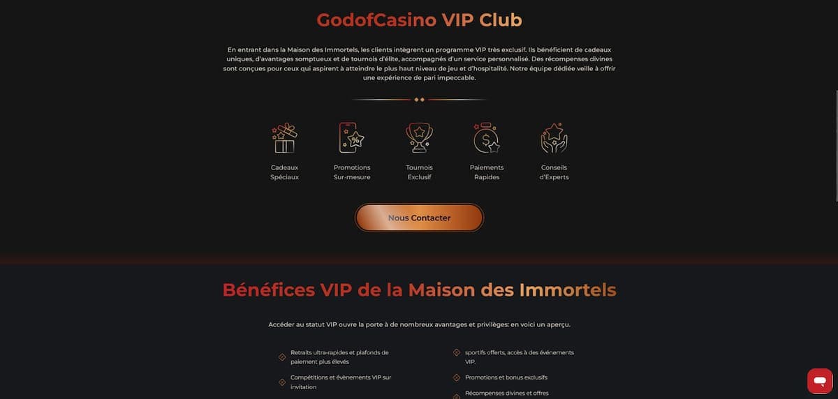 Vip Club God of Casino