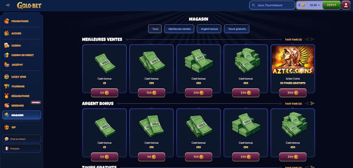 Magasin Golobet Casino