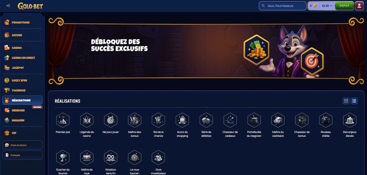Realisations Golobet Casino