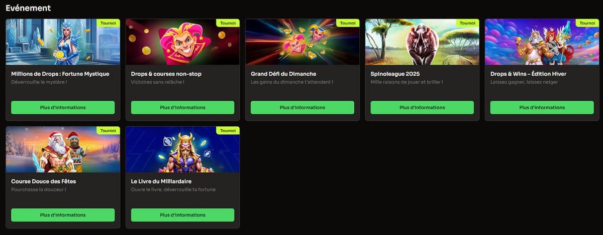 Tournois Holyluck Casino