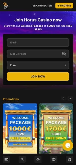 Horus Casino application