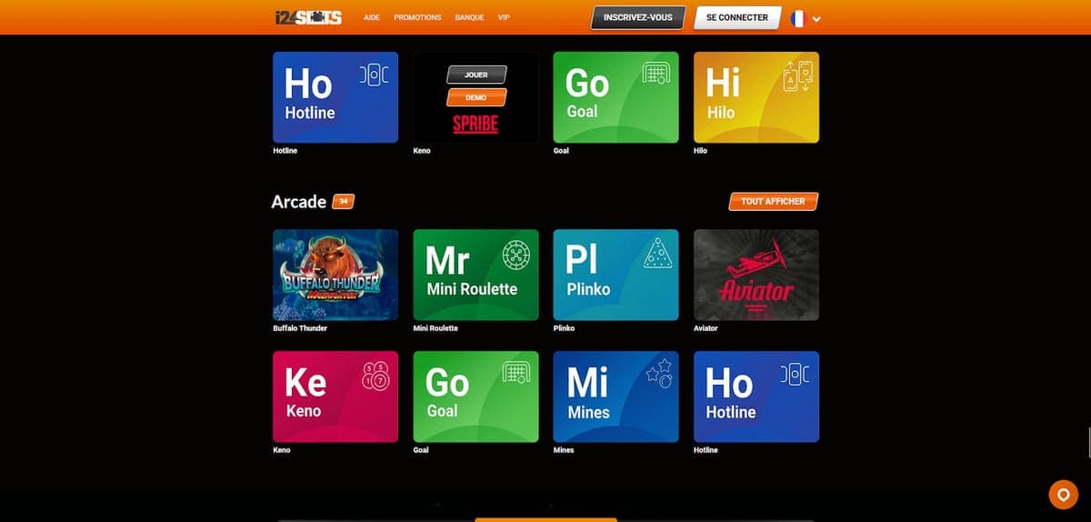 Arcade i24Slots Casino