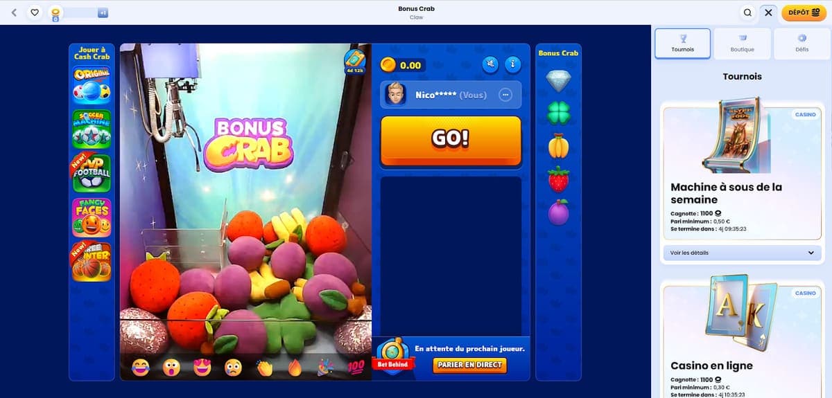 Bonus crab CasinoLab