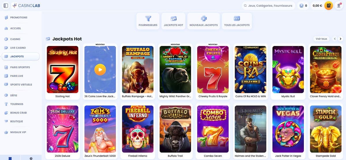 Jackpots CasinoLab