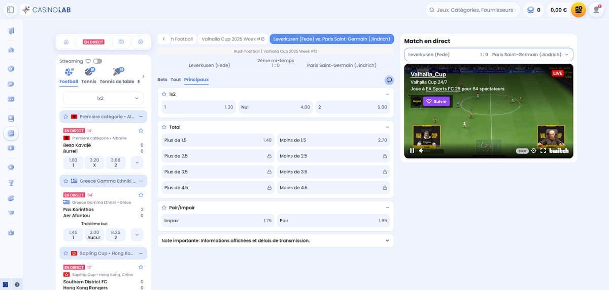 Streaming CasinoLab