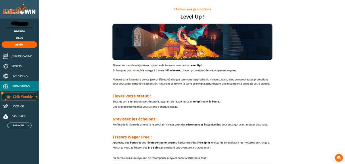 Level Up LocoWin Casino