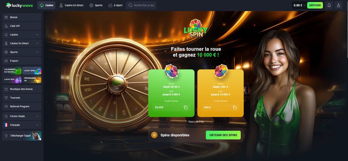 Lucky Spin Lucky Wave Casino