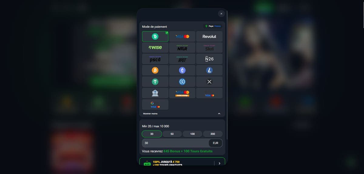 Achats MasterPlay Casino