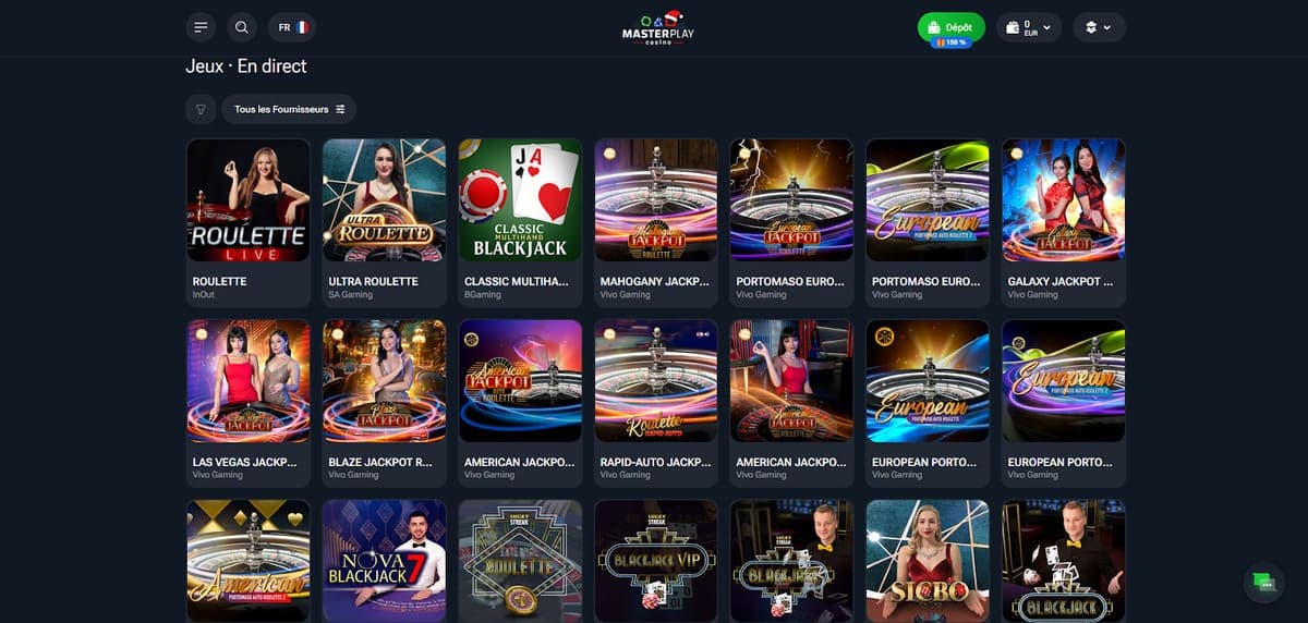 Casino en direct MasterPlay Casino