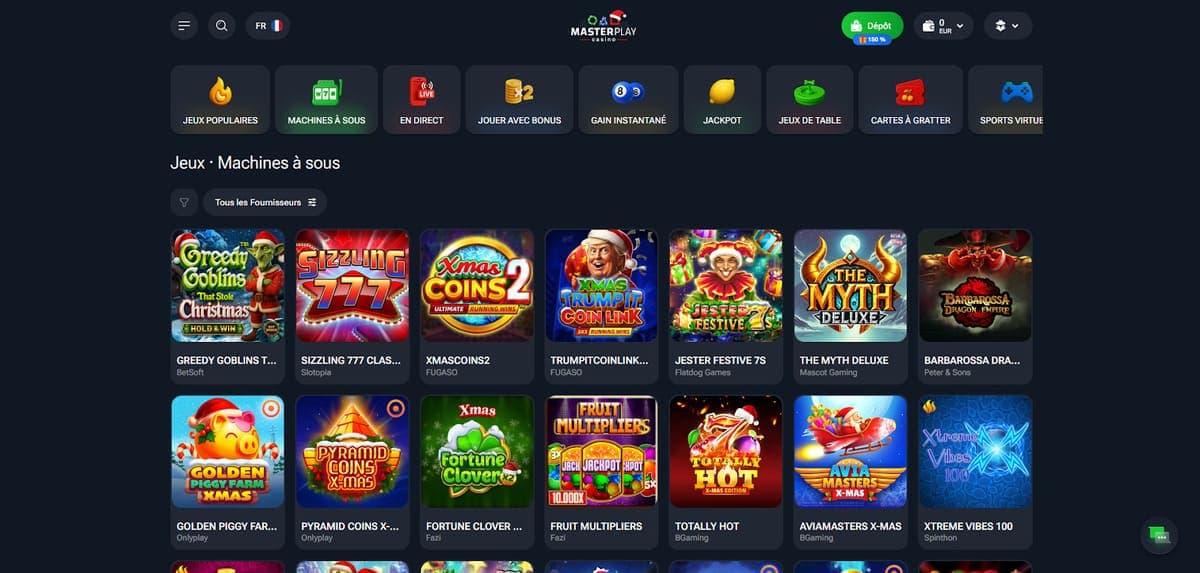 Machines à sous MasterPlay Casino