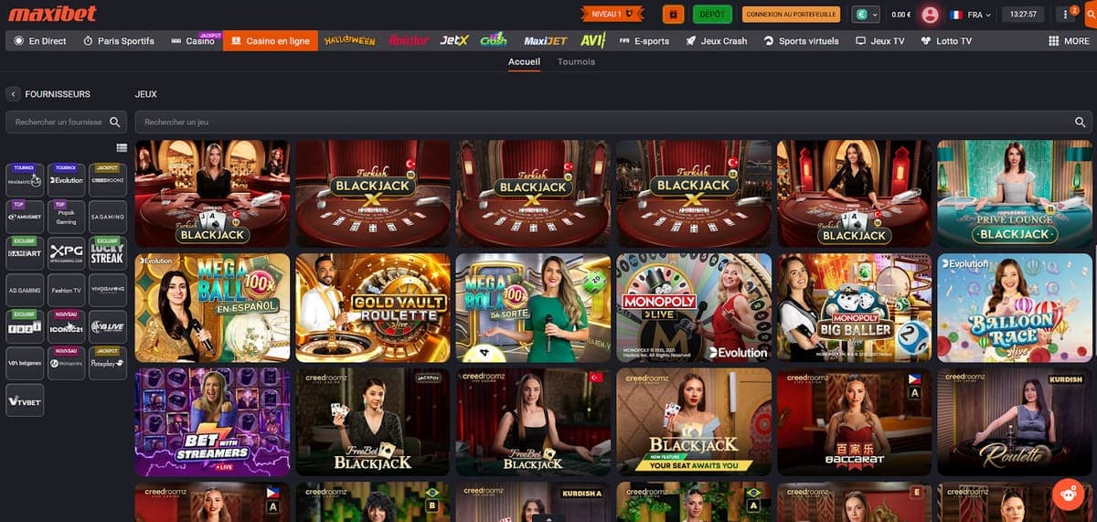 Live Casino Maxibet Casino